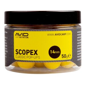 Avid Plovoucí boilie Classic Pop-Ups Scopex 14mm 50g
