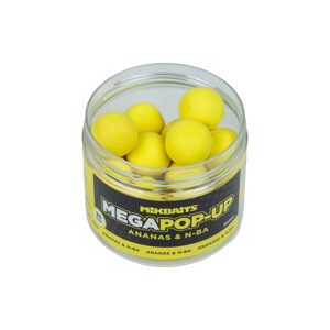 Mikbaits Plovoucí boilies Mega fluo pop-up 300ml - Ananas N-BA