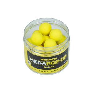 Mikbaits Plovoucí boilies Mega fluo pop-up 300ml - Banán