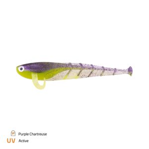 Zeck Gumová nástraha Zander Quappie 12cm 3ks - Purple Chartreuse
