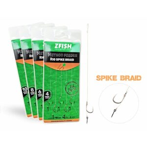 Zfish Návazec Method Feeder Rig Spike Braid 5ks - vel.6