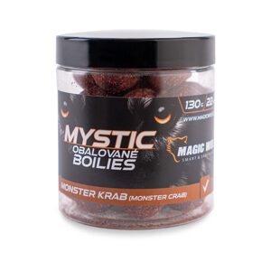 Magic Wolf Boilies obalované Mystic 130g - Monster crab 26mm