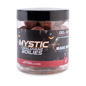 Magic Wolf Boilies obalované Mystic 130g - Játra 26mm