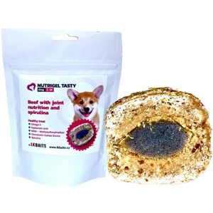 LK Baits Pet Pamlsek Nutrigel Dog Hovězí s kloubní výživou a spirulinou - S-M 150g