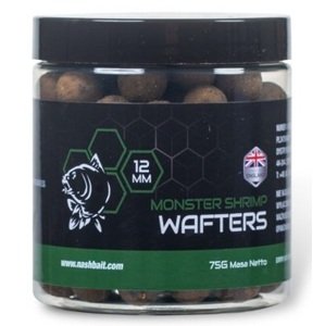 Nash vyvážené boilie wafters monster shrimp - 75 g 12 mm