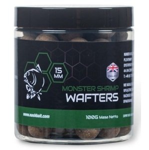 Nash vyvážené boilie wafters monster shrimp - 100 g 15 mm