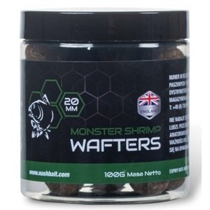 Nash vyvážené boilie wafters monster shrimp - 100 g 20 mm