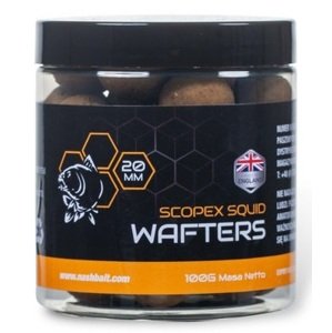 Nash vyvážené boilie wafters scopex squid - 100 g 20 mm