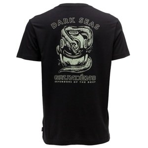 Grundéns tričko dark seas x grundens luminate ss t-shirt black - s