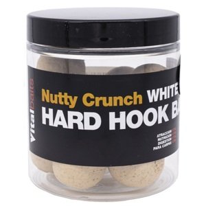 Vitalbaits boilies hard hook bait nutty crunch white 100 g 24 mm