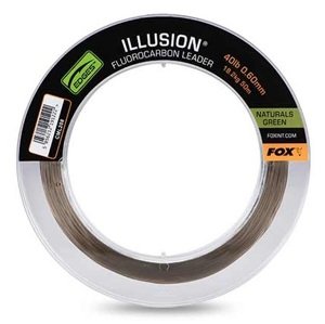 Fox fluorocarbon edges illusion leader naturals green 50 m - 0,60 mm 18,2 kg