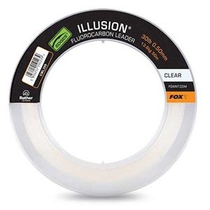 Fox fluorocarbon edges illusion leader naturals clear 50 m - 0,50 mm 13,6 kg