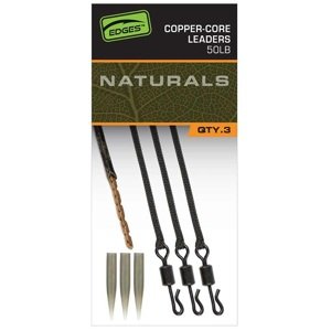 Fox montáž edges naturals copper core leaders 3 ks