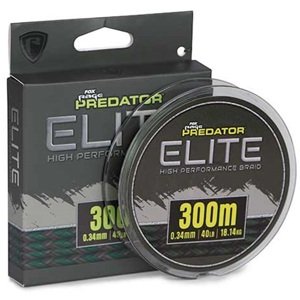 Fox rage predator pletená šňůra elite braid 300 m - 0,34 mm 40 lb