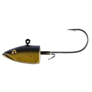 Fox rage jigová hlavička eel head green pumpkin - 3 ks 25 g 3/0