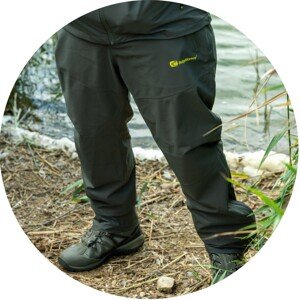 Ridgemonkey kalhoty apearel thermapro waterproof shell trousers green - xl