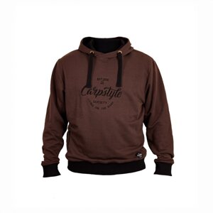 Carpstyle mikina brown forest hoodie - l