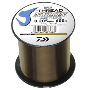 Daiwa vlasec j-threads dpls khaki gold 600 m - 0,370 mm 10,10 kg