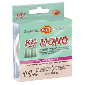 Wft vlasec kg mono green 300 m - 0,28 mm 9 kg