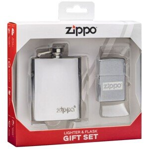 Zippo sada - placatka a zippo benzínový zapalovač