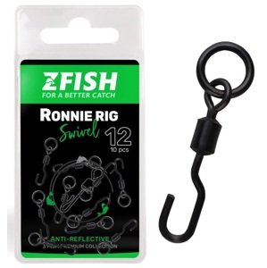 Zfish obratlík ronnie rig swivel matt 10 ks velikost 12