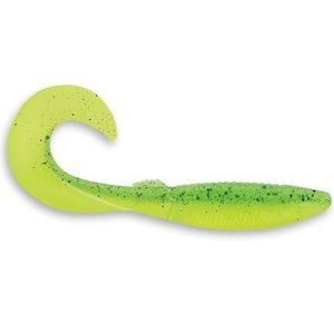 Rapala gumová nástraha crushcity the curl lime chartreuse - 9,2 cm 4 g 8 ks