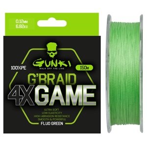Gunki pletená šňůra g braid 4x game 150 m - 0,20 mm 11,36 kg