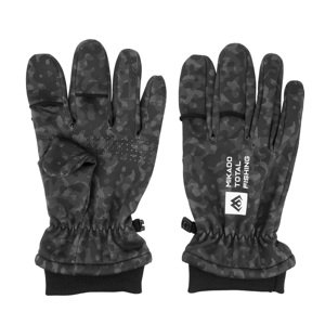 Mikado rukavice softshell black camo - l