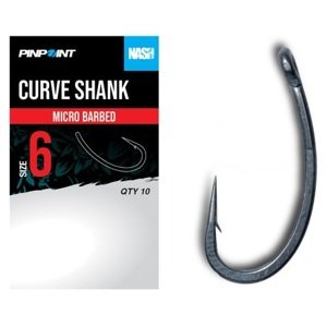 Nash háčky curve shank micro barbed 10 ks - velikost 2