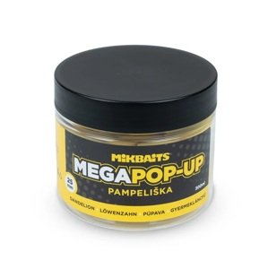 Mikbaits mega plovoucí fluo boilie pampeliška 300 ml 25 mm