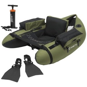 Kinetic belly boat fish hunter float tube combo 135 cm