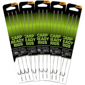 Fox návazce carp ready rigs wide gape 3 ks - 25 lb velikost háčku 2