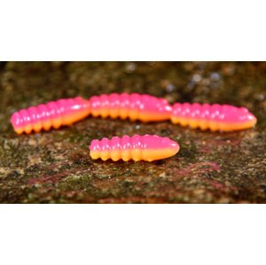 Redbass gumová nástraha trout grub tutti frutti uv color - 3x25 mm