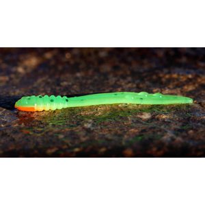 Redbass gumová nástraha micro tail fluo green rh uv color - xs 35 mm