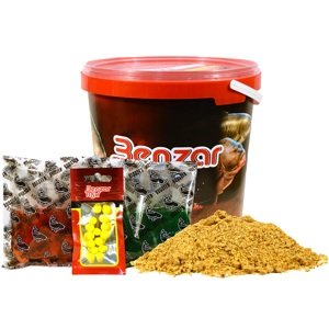 Benzar mix krmítková směs instnt groundbait mix 3 kg + nástrahy - tolstolobik
