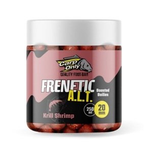 Carp only dipované boilies frenetic a.l.t. 20 mm 250 ml - krill kreveta
