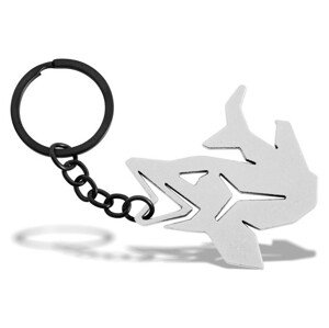 Delphin klíčenka s otvírákem na lahve pikener stříbrná