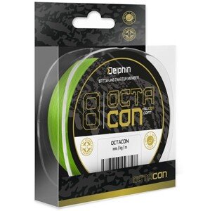 Delphin splétaná šnůra octacon fluo zelená 135 m - 0,18 mm 11,5 kg