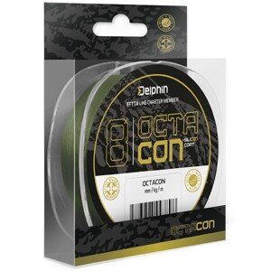 Delphin splétaná šnůra octacon zelená 135 m - 0,14 mm 9 kg