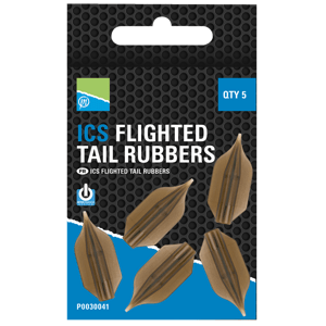Preston innovations nahazovací převleky na krmítka ics flighted tail rubbers 30 mm 5 ks