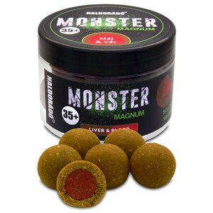 Haldorádó plovoucí boilie pop-up boilies monster magnum 180 g 35 mm - krvavá játra