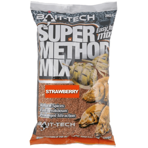 Bait-tech krmítková směs super method mix 2 kg strawberry