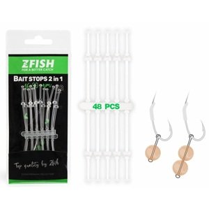 Zfish zarážky silicone boilie stops 16-30 mm 48 ks