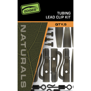 Fox závěsky edges tubing leadclip kit 5 ks - naturals