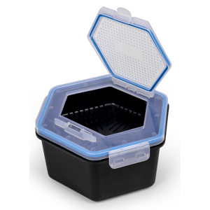 Zebco krabička na živé nástrahy se sítem secure-lock bait box and sieve 2 l