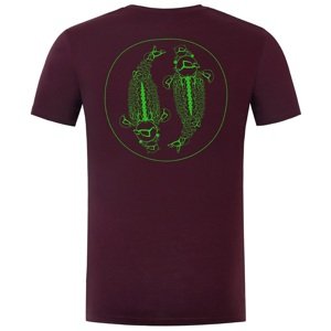 Korda tričko mandala tee burgundy - xxl