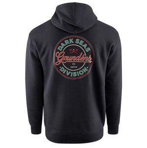 Grundéns mikina dark seas x grundens instinctive fz hoodie black - s