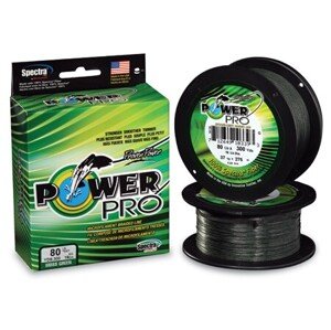Power pro splétaná šňůra moss green 275 m - průměr 0,23 mm nosnost 15 kg