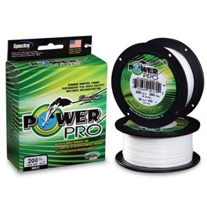 Power pro splétaná šňůra white 275 m - průměr 0,13 mm nosnost 8 kg