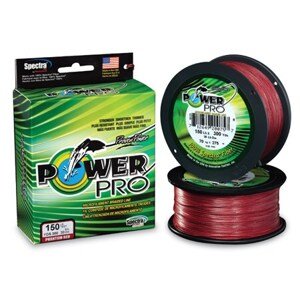 Power pro splétaná šňůra vermillion red 135 m - průměr 0,15 mm nosnost 9 kg
